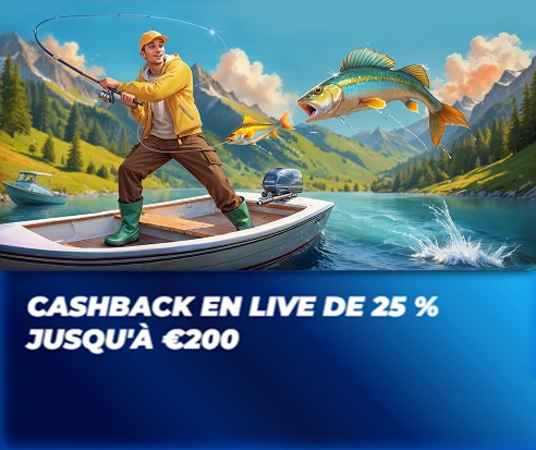 Cashback en live 25 % jusqu’à 200 € sur BassBet